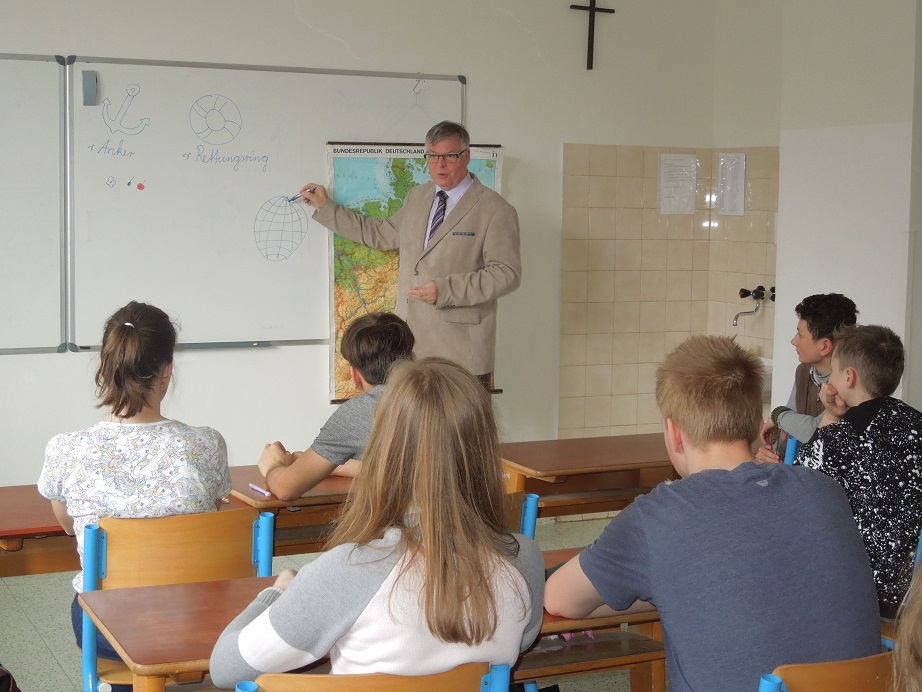 Již po dvacáté přijel pan Gunkel vyučovat němčinu na naši školu!