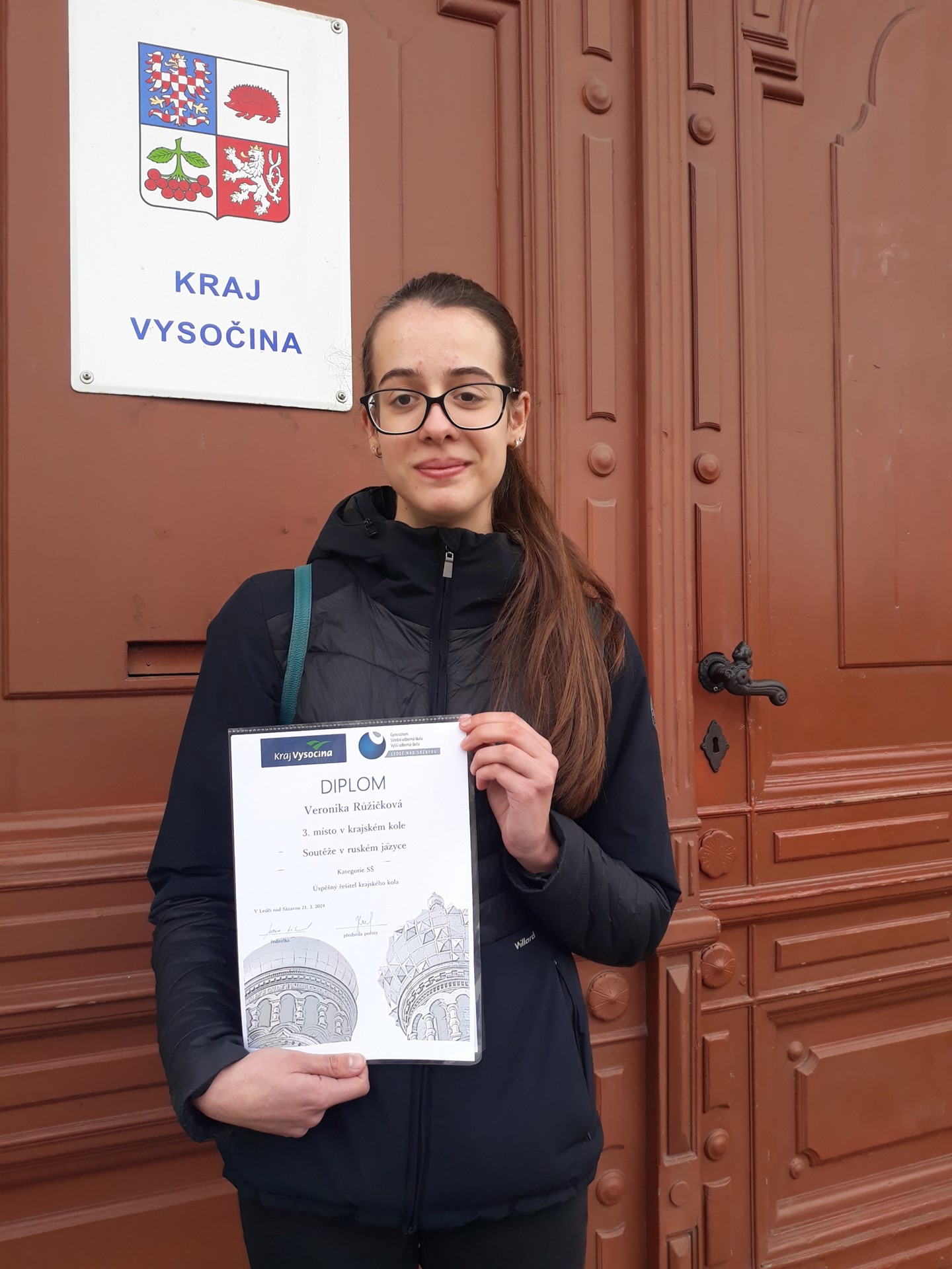 Veronika vybojovala 3. místo v kraji